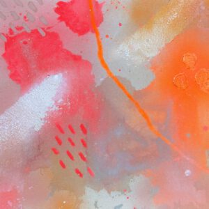 Abstrakte Mixed-Media Arbeiten auf Leinwand