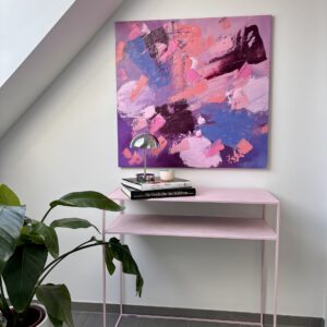 Abstrakte Acrylmalerei auf Leinwand